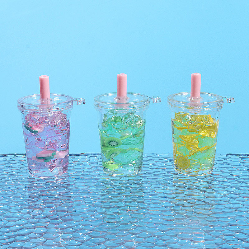 【Summer8】 濃厚フルーツミルクティースムージー ストロー 樹脂カップ