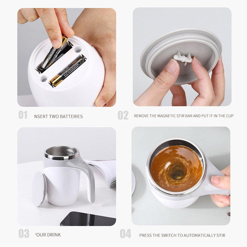 Buashop® Automatisk omrørende magnetisk kopp
