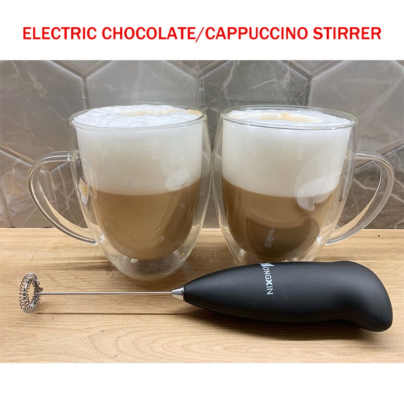 Buashop® Milk Frother Automatic Handheld For Coffee