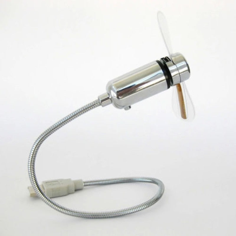 Hordozható LED-es óra USB ventilátor