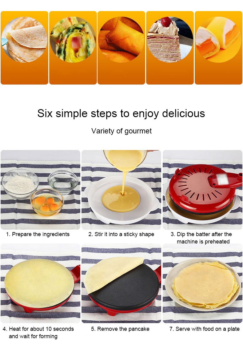 Buashop®  Fully Automatic Mini Home Pancake Maker