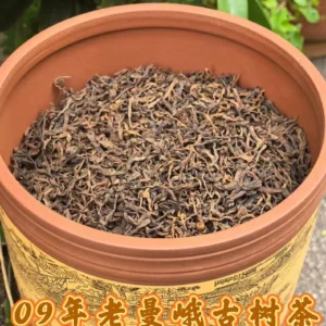 雲南09年老曼峨普洱熟普老茶300年樹齡古樹純料散茶稀