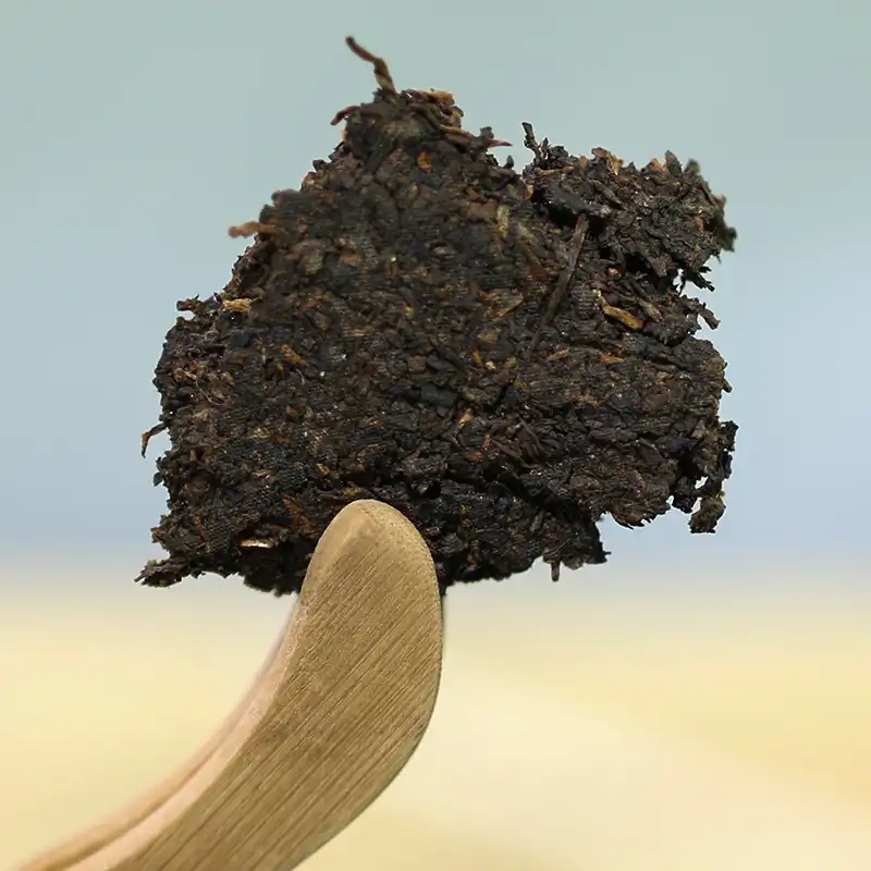 贺开古树纯料发酵小宫廷紧压357g普洱熟茶饼 普洱茶 BUASHOP普洱老茶