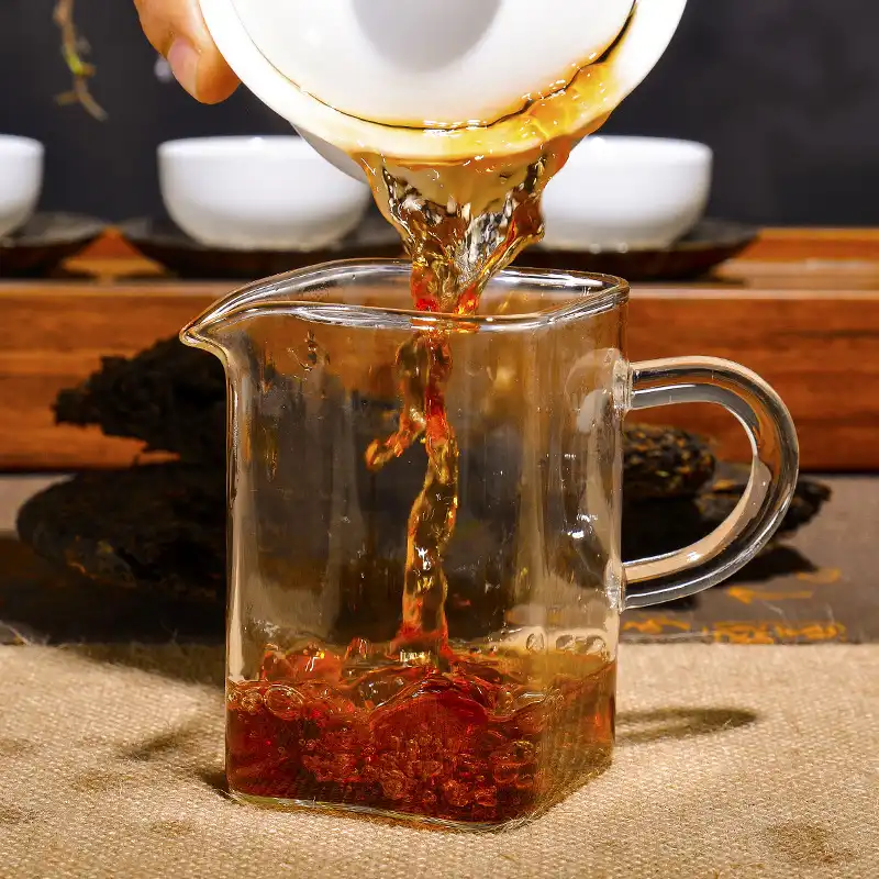 云南普洱茶熟茶饼2009年勐海宫廷金芽熟茶普洱七子饼茶十年陈酿 普洱茶 BUASHOP普洱老茶