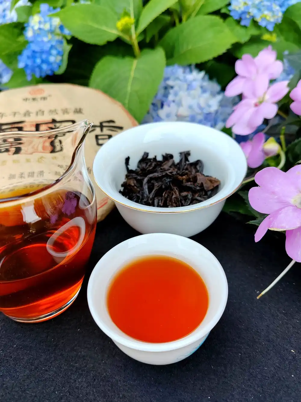 冰岛茶357克熟饼临沧普洱茶-冰岛蜜香原料2017年 普洱茶 BUASHOP普洱老茶