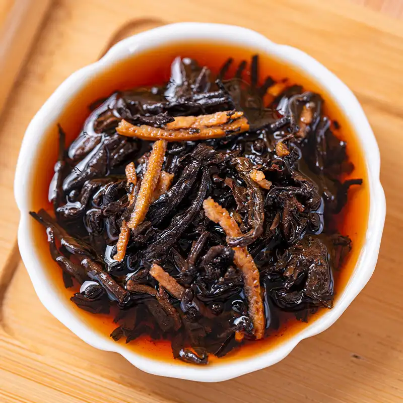 普洱茶陈皮调味茶-金丝普洱陈皮熟茶-100克一盒共20片 普洱茶 BUASHOP普洱老茶