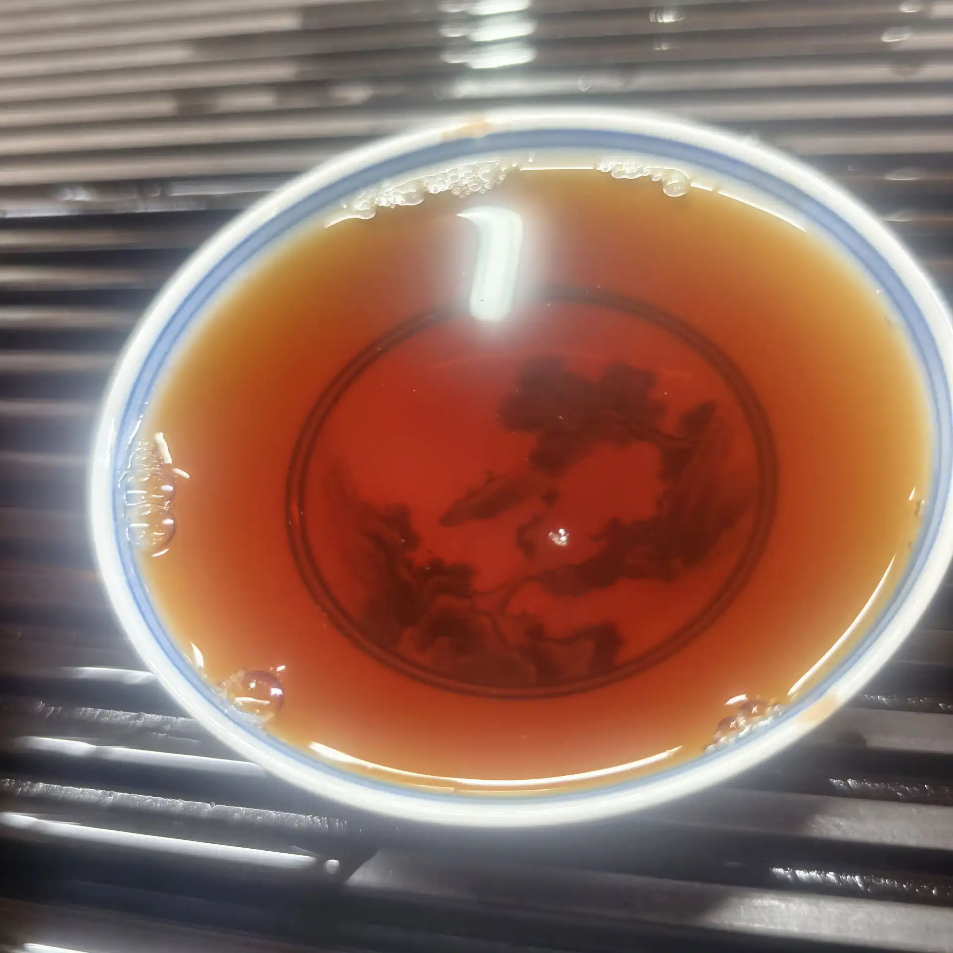 17年老班章头春古树纯料发酵压制357g的老普洱熟茶饼 普洱茶 BUASHOP普洱老茶