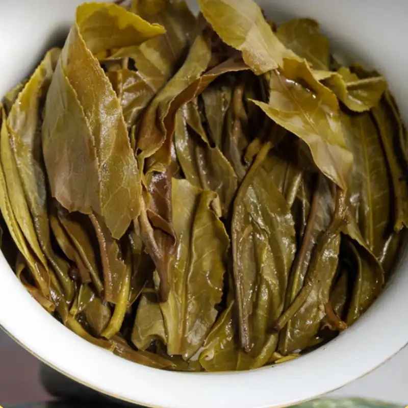2018年冰岛普洱茶老生茶饼口粮茶叶357克兰花香老冰糖甜 普洱茶 BUASHOP普洱老茶
