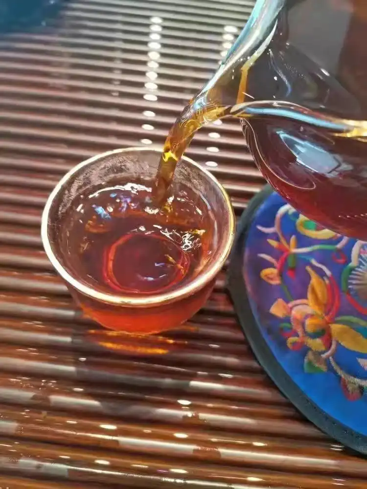 云南普洱茶熟茶小圆饼糯香普洱茶柱5柱-每柱100克 普洱茶 BUASHOP普洱老茶