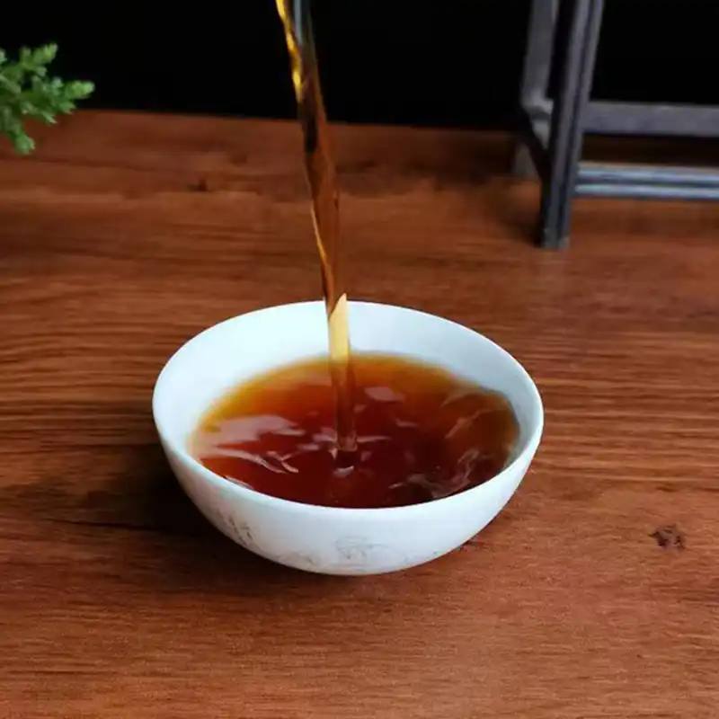 布朗山班章古树纯料离地发酵制357g普洱熟茶饼古树发酵 普洱茶 BUASHOP普洱老茶