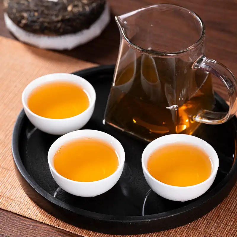 茶饼普洱茶2023年醉金汤100克小圆饼普洱茶回甘生津 普洱茶 BUASHOP普洱老茶