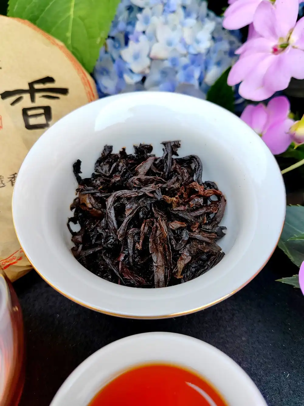 冰岛茶357克熟饼临沧普洱茶-冰岛蜜香原料2017年 普洱茶 BUASHOP普洱老茶