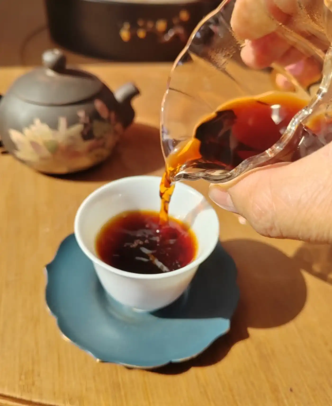 17年普洱茶老班章春古树纯料离地发酵普洱熟茶七子饼357g 普洱茶 BUASHOP普洱老茶