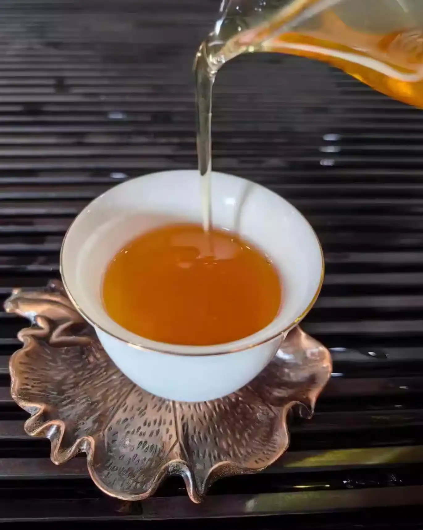 布朗山班章古树纯料离地发酵制357g普洱熟茶饼古树发酵 普洱茶 BUASHOP普洱老茶