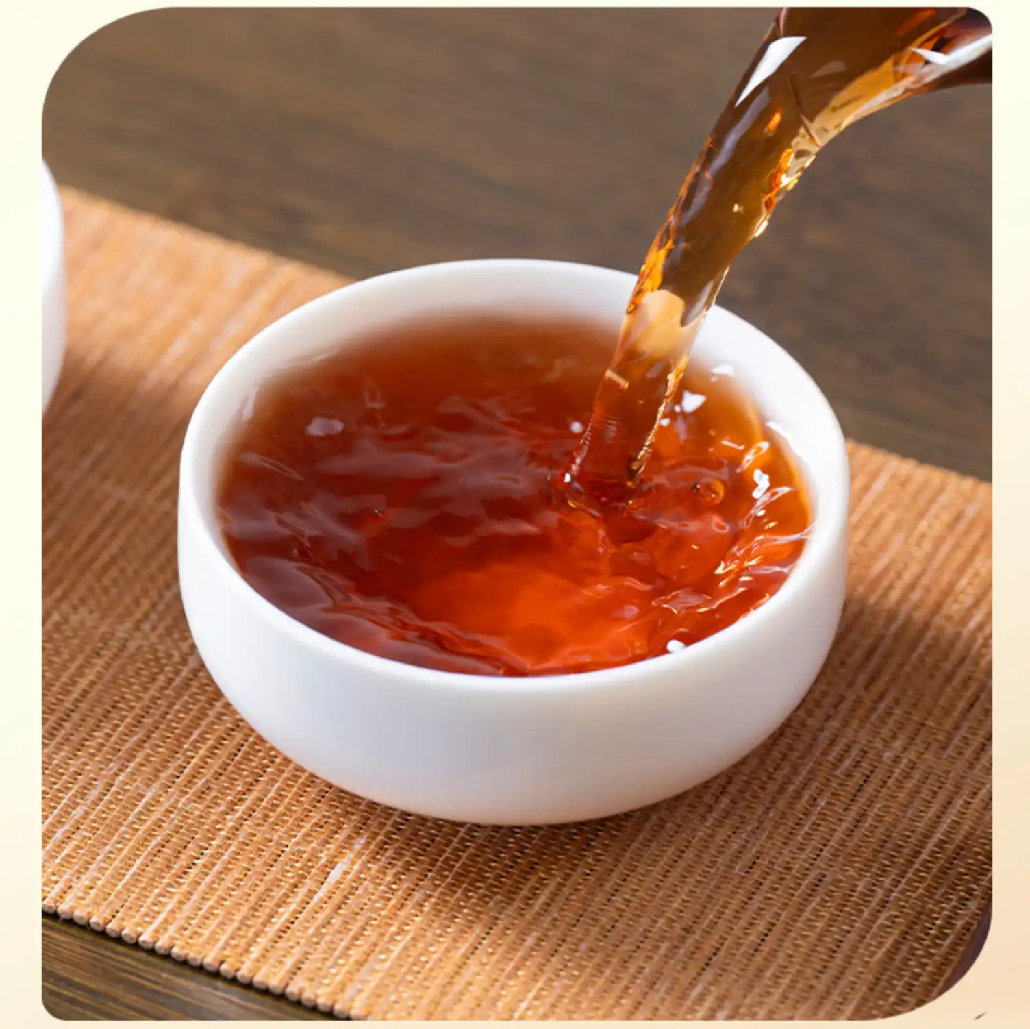 云南普洱茶2024年老树金韵普洱熟茶饼大叶种晒青茶饼-熟茶-357g 普洱茶 BUASHOP普洱老茶