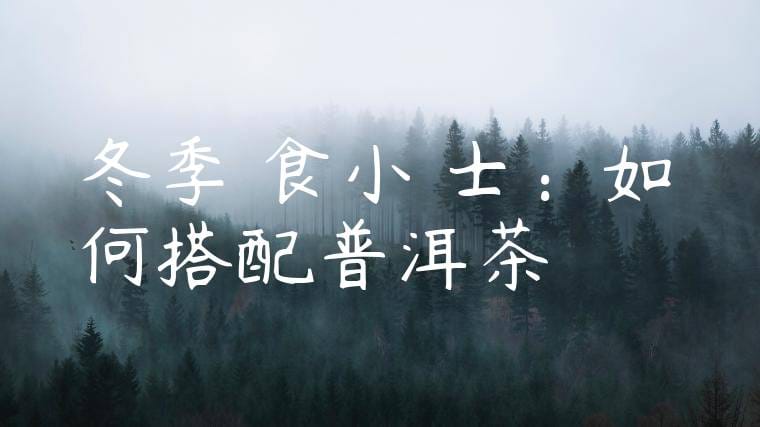 冬季飲食小貼士：如何搭配普洱茶