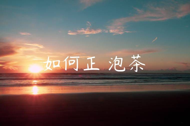 如何正確泡茶 如何正確泡茶