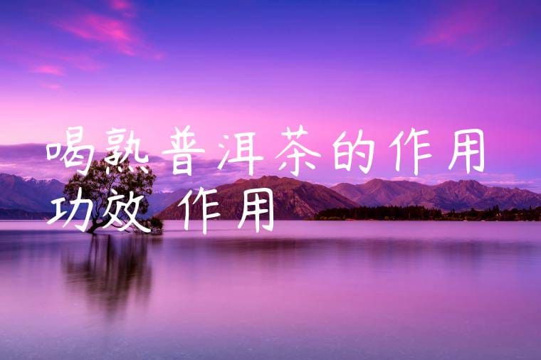 喝熟普洱茶的作用功效與作用