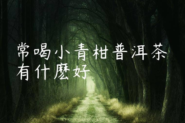 常喝小青柑普洱茶有什麽好處