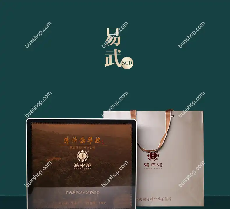 鸿中鸿 薄荷塘单株(龙珠)生茶轻奢礼盒装-180克一盒