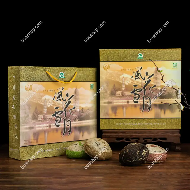 2004年下关风花雪月普洱沱茶-普洱生茶-1000克