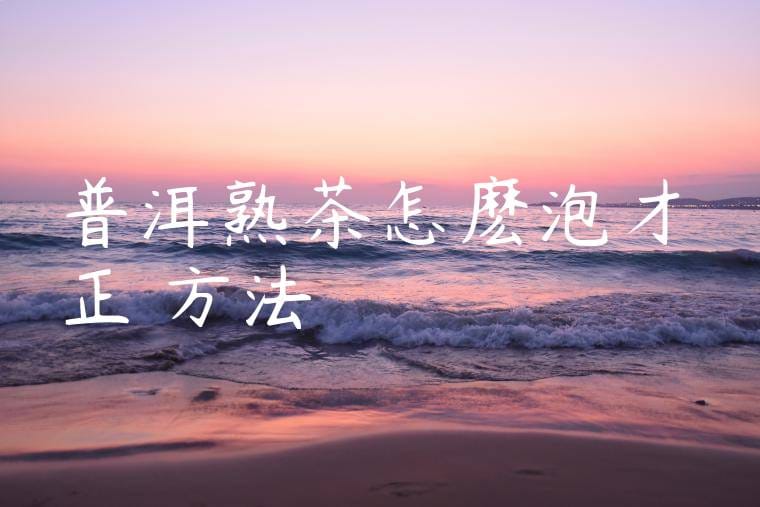 普洱熟茶怎麽泡才正確方法